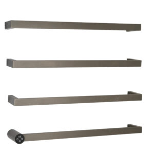 Zyon Brushed Black Electric Radiator