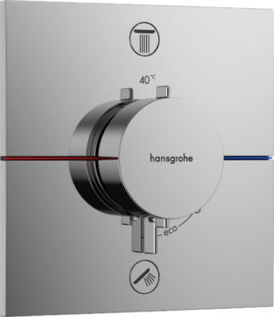ShowerSelect Comfort E Thermostat for Concealed Installation for 2 Functions
