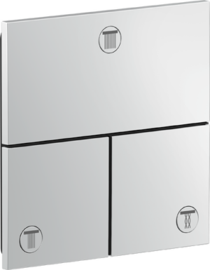 AXOR ShowerSelect ID Valve for Concealed Installation Square for 3 Functions