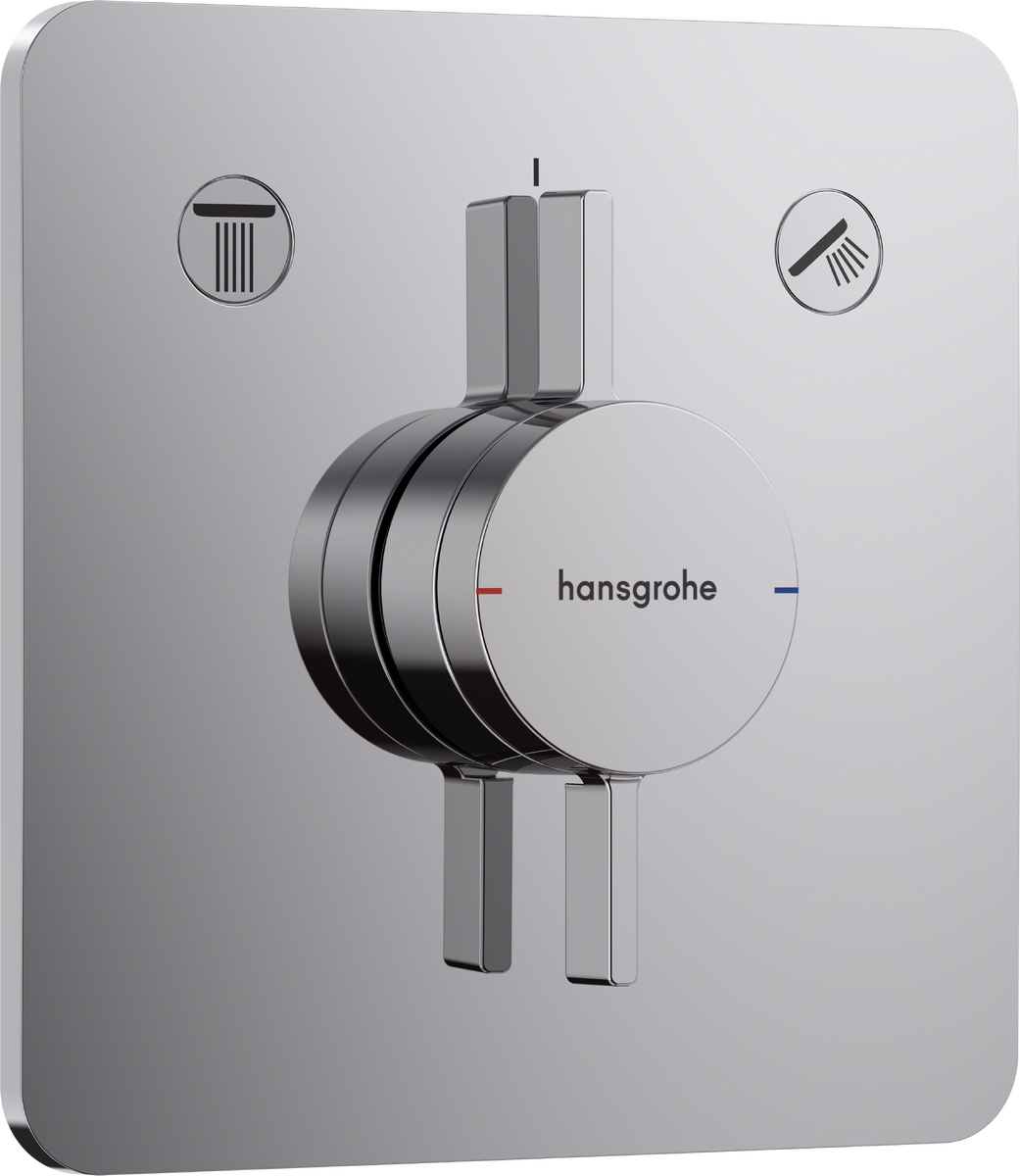 DuoTurn Q Mixer for Concealed Installation for 2 Functions