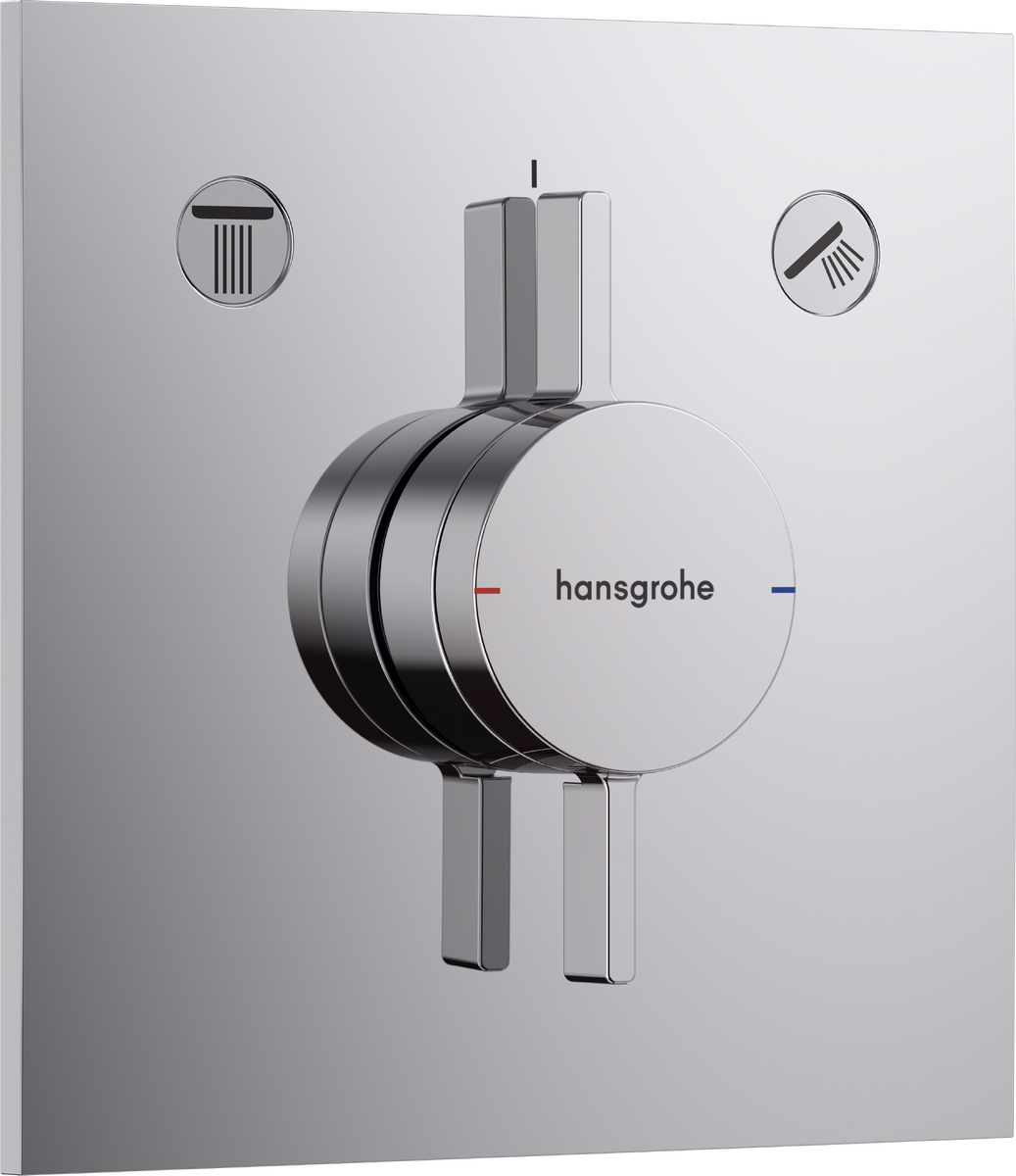 DuoTurn E Mixer for Concealed Installation for 2 Functions