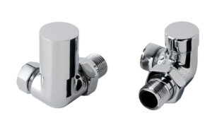 VOS Corner Radiator Valve - Chrome