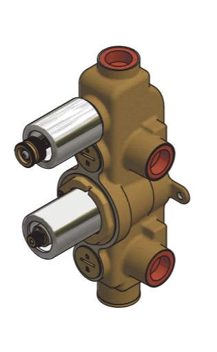 Essential Part - Rough Part for Single Controlled Thermostatic Shower Mixer