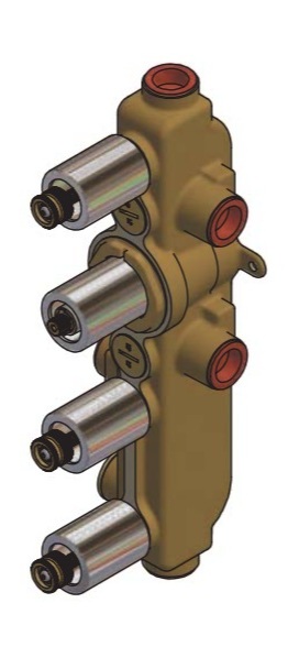 Essential Part - Rough Part for Triple Controlled Thermostatic Shower Mixer