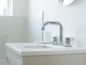 Swadling Absolute Deck Mounted Basin Mixer with Curved Spout