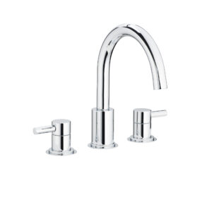 Swadling Absolute Swan Neck Deck Mounted Basin Mixer