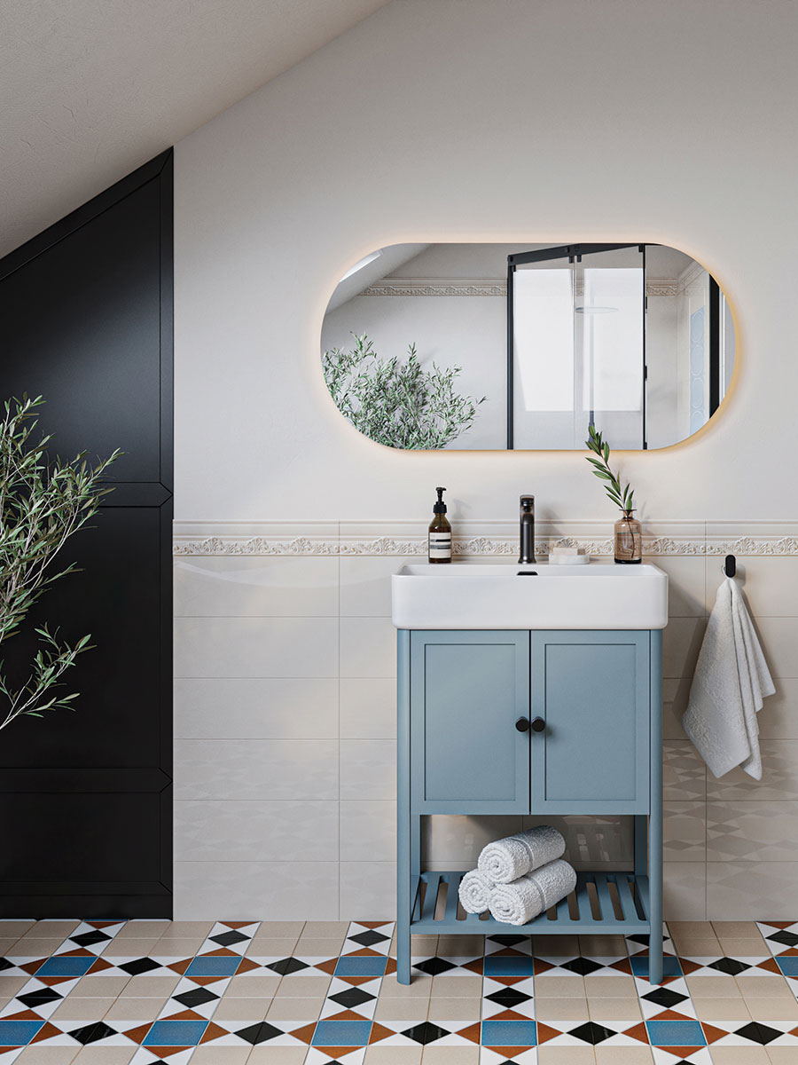 Armera Holloway 600mm 2 Door Free-Standing Unit with Under Shelf