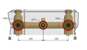 Essential Part - Requires Wall Mounted Basin Mixer Rough Part