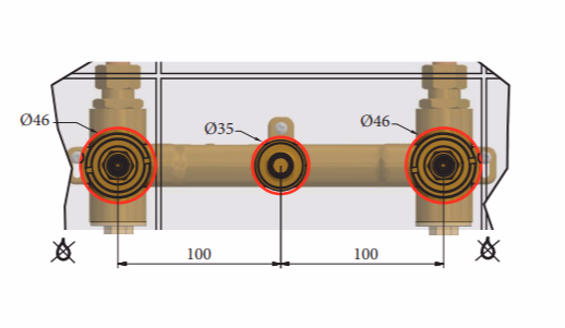 Essential Part - Requires Wall Mounted Basin Mixer Rough Part