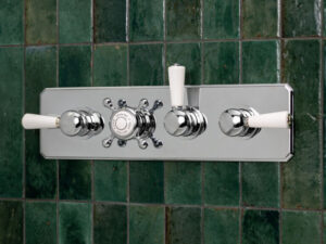 Swadling Invincible Triple Controlled Thermostatic Shower Mixer with Plate