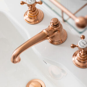 Swadling Invincible 1909 Deck Mounted Basin Mixer – Crosshead