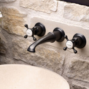 Swadling Invincible Wall Mounted Basin Mixer – Crosshead