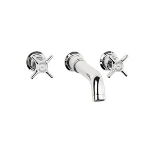 Swadling Illustrious Wall Mounted Bath Mixer with Curved Spout