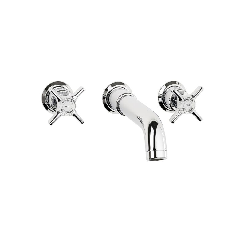 Swadling Illustrious Wall Mounted Bath Mixer with Curved Spout